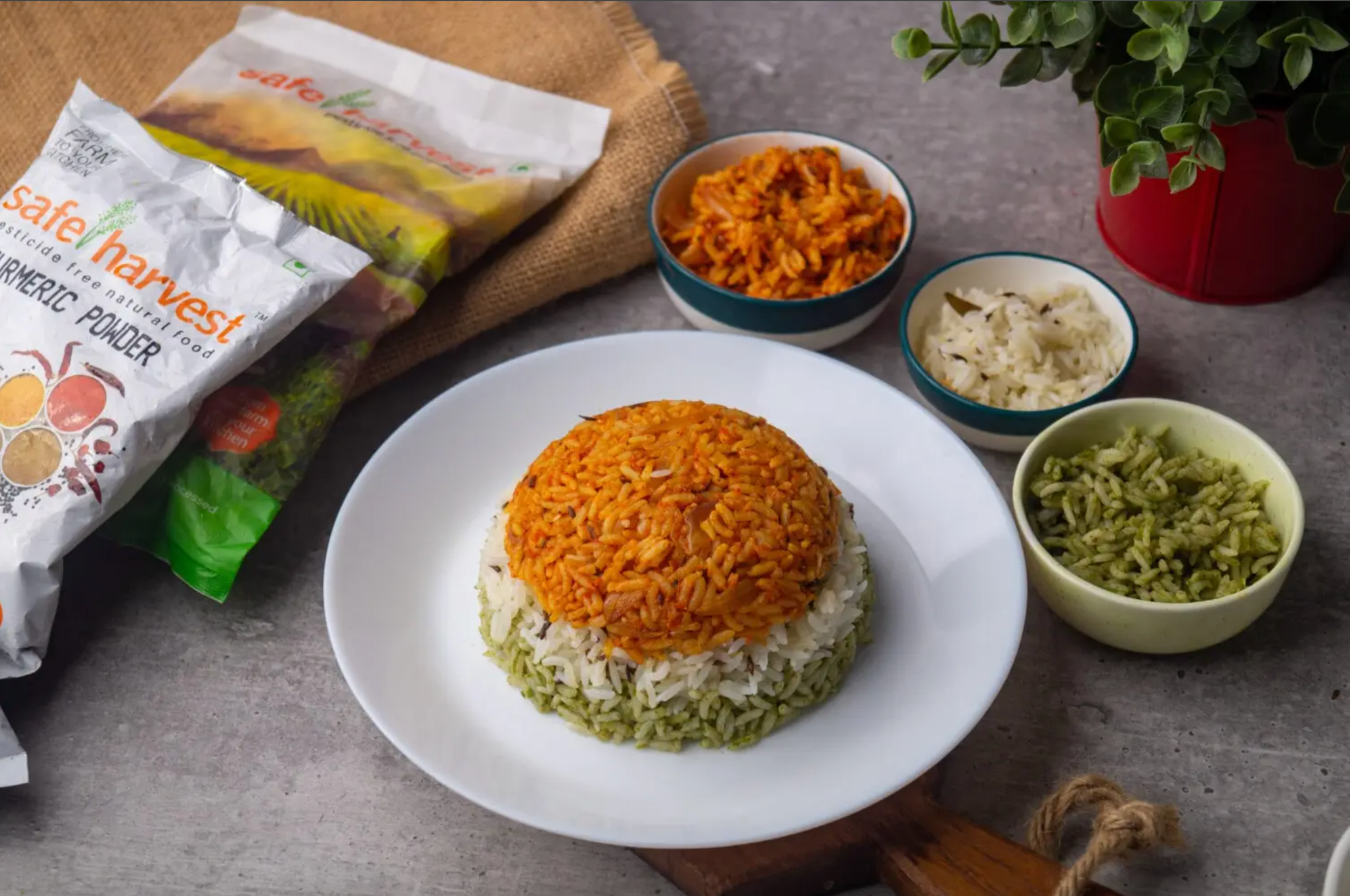 Make your own Tri Colour Pulao at home for Independence Day