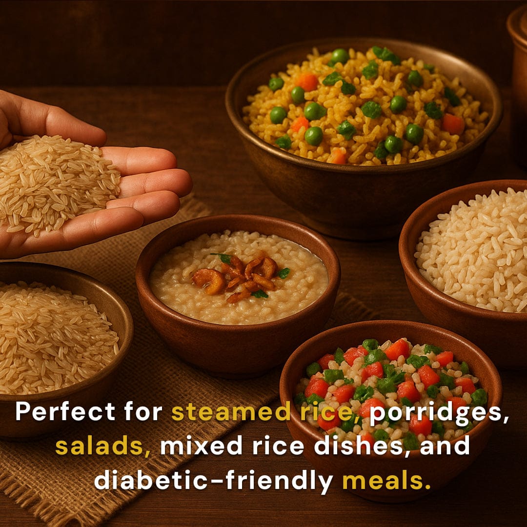 Sona Masuri Unpolished Brown Rice Pesticide-Free