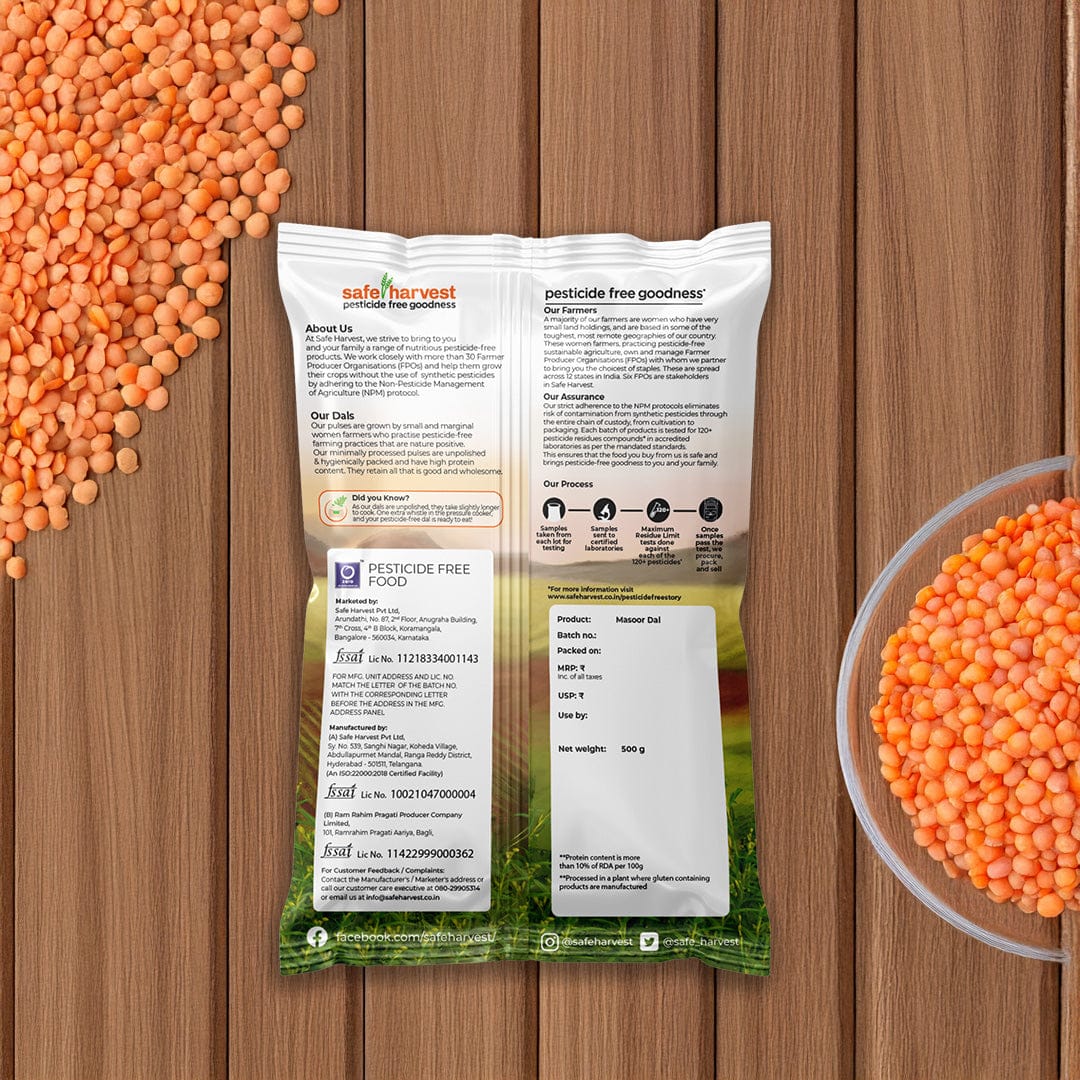 Masoor Dal Pesticide-Free