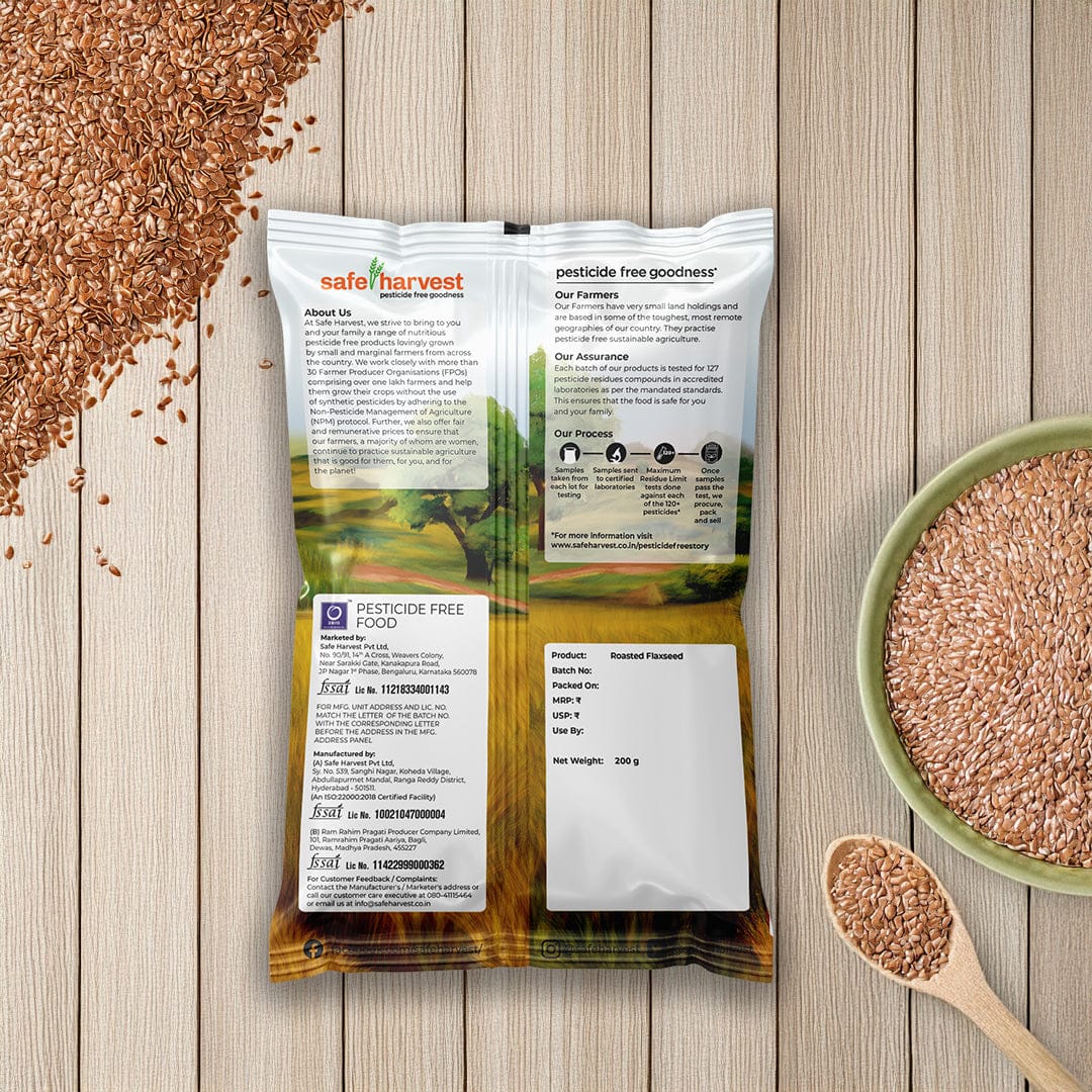 Roasted Flaxseed Pesticide-Free 200g